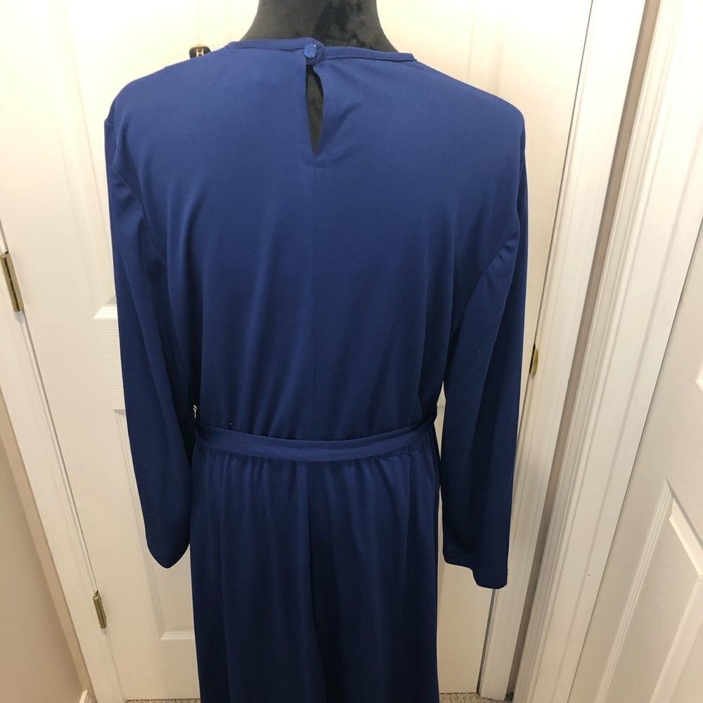 Vintage Haband For Her long sleeve blue dress - Picture 10 of 13
